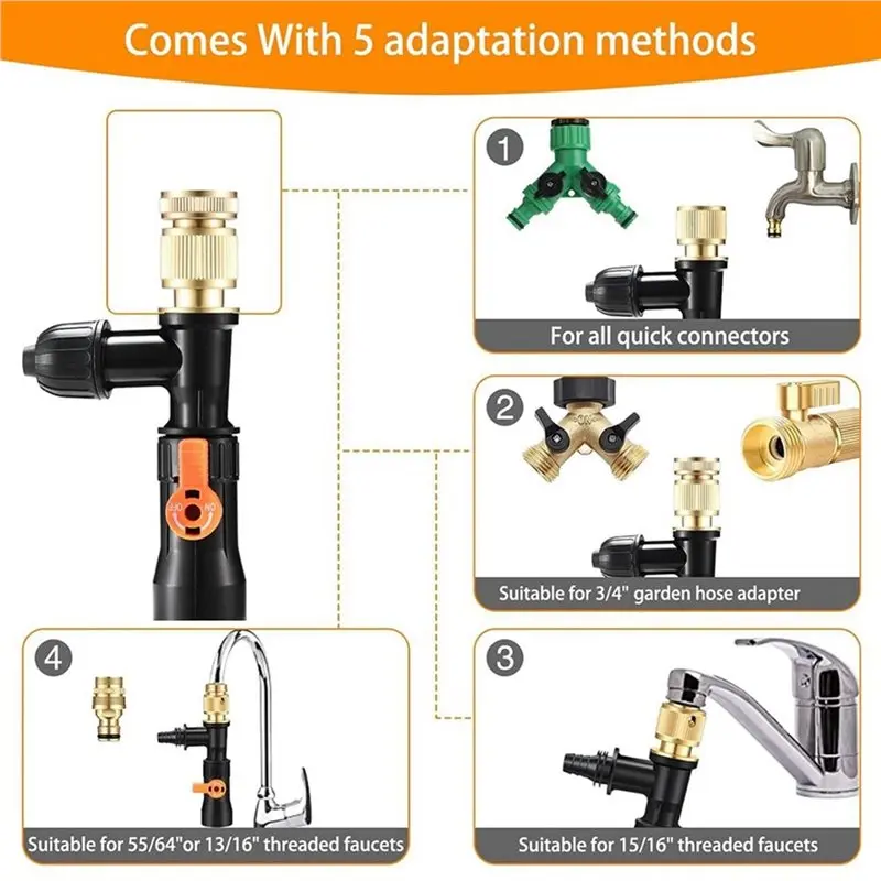 A36T-Fish Tank Cleaning Tools Gravel Vacuum For Aquarium Water Changer Siphon Universal Quick Pump Water Changing