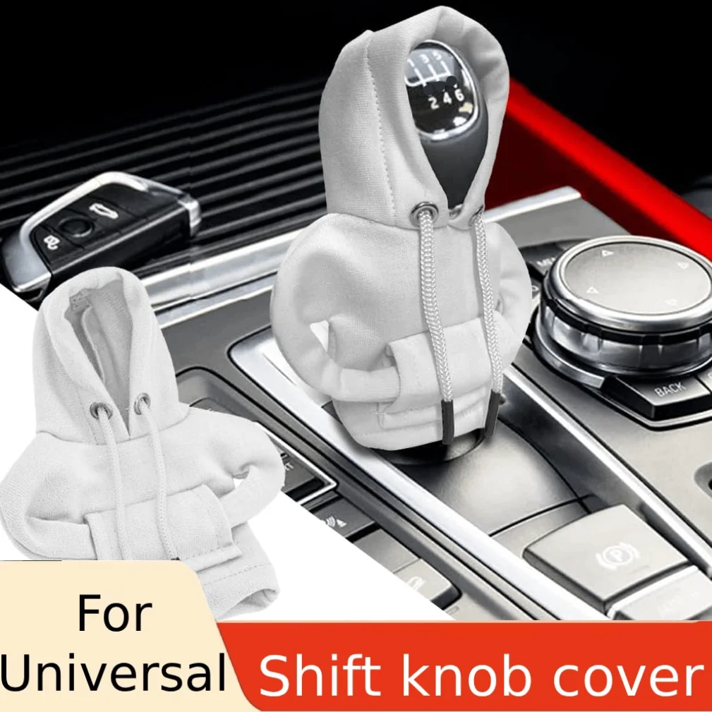 Gear Shift Knob Cover Car Hoodie Gear Shift Cover Fashion Gearshift Hoodie Car Manual Handle Gear Sweatshirt Change Lever Cover