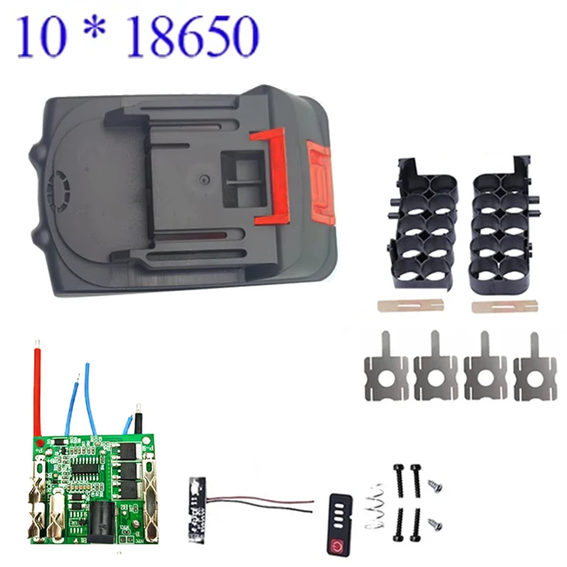 18650 Li-ion Battery Case BMS PCB Protection Circuit Board Box Shell For Lomvum Zhipu Hongsong For Makita 18V Lithium Machines