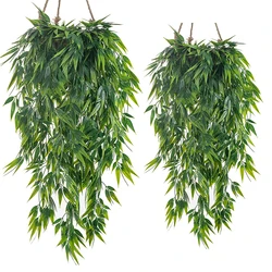 Artificial Ivy Hanging Vine Fake Bamboo Foliage Vines Greenery for Home Indoor Outdoor Garden Door Wall Wedding Party Decoration