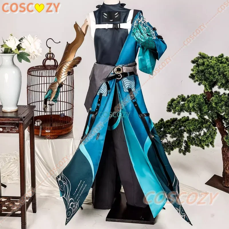 Pre-sale Wuthering Waves Jiyan Cosplay Costume Long Green Wig Game Outfits for Convention Event Halloween Party