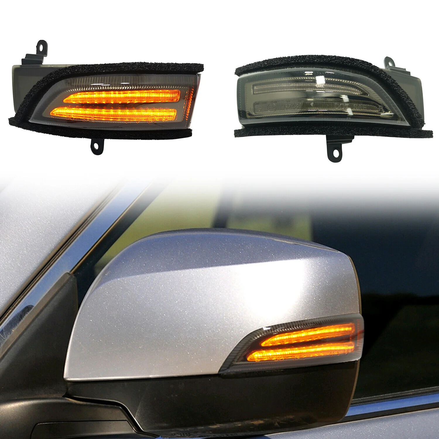 لسوبارو WRX STI 2015-2021 اكسسوارات السيارات الخارجية ديناميكية الجانب الجناح الباب مرآة تتدفق بدوره مصباح إشارة LED 2 قطعة