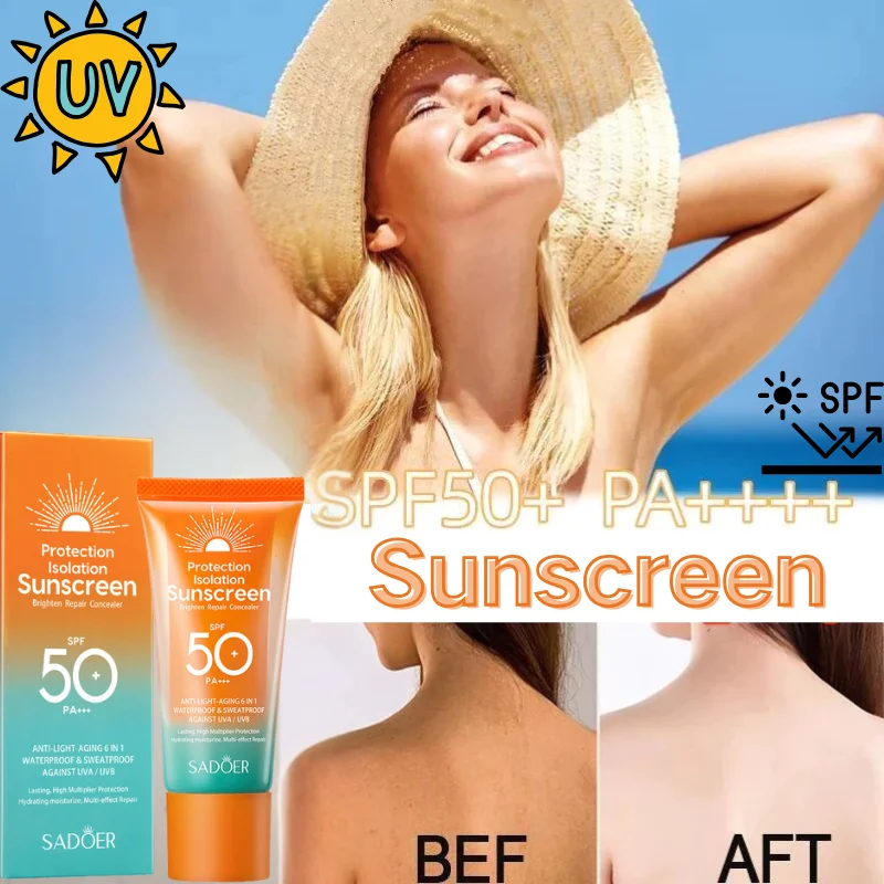 

Moisturiser Sun Stick SPF50+ UV Protection Waterproof & Sweatproof Lightweight Non-Greasy Isolation Face Body Sunblock Stick