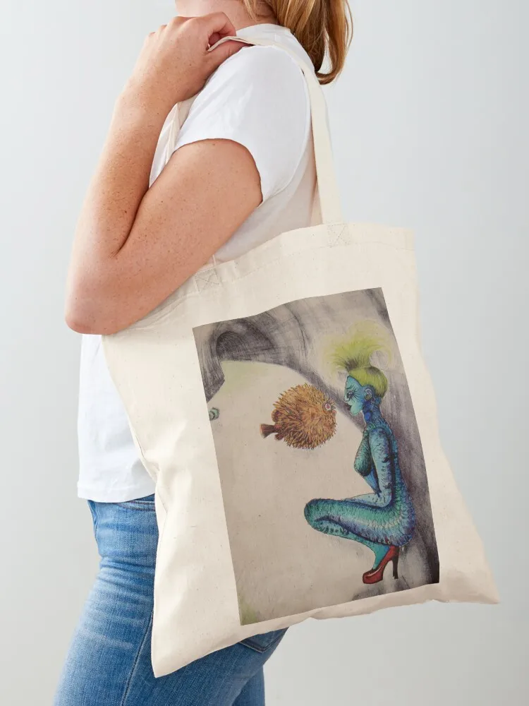 

Puffer Fish Tote Bag Beach bag cute pouch bag tote university shopper women canvas