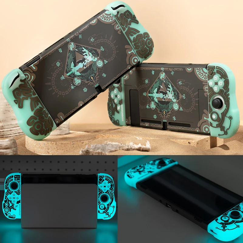 

Newest Nintendo Switch OLED Protective Case NS Game Accessories Luminous 3D Silicone Nintend Switch OLED Shell High Quality