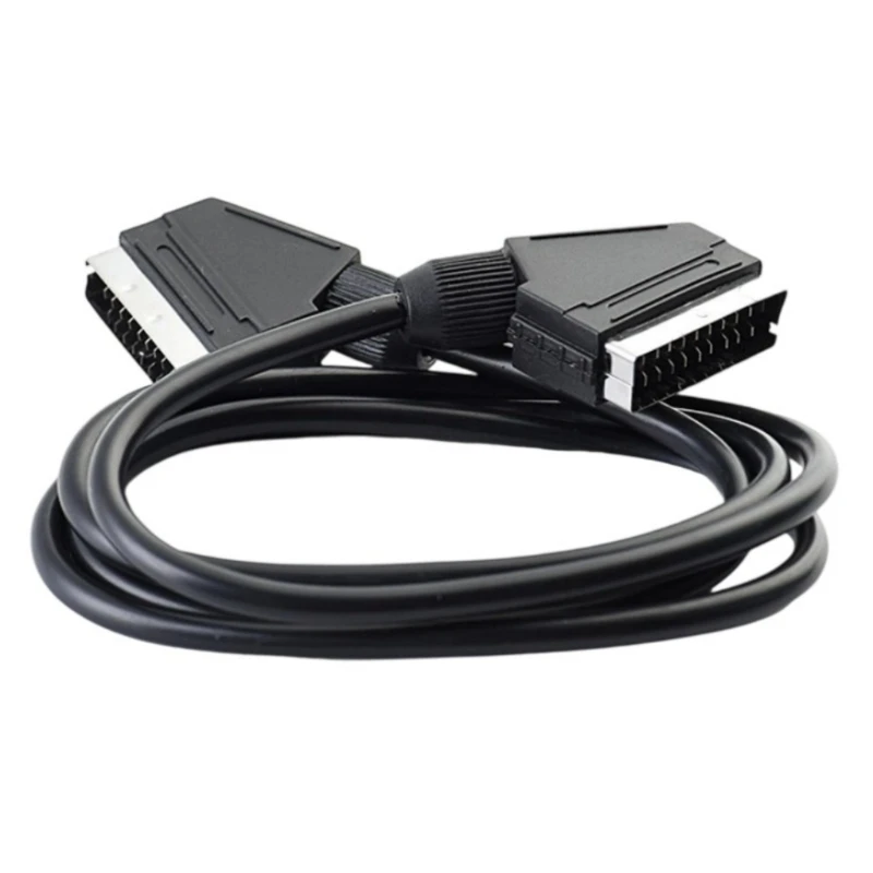 SCART MALE -MALE CABLE 21PIN SCART VIDES TUSERTERS для HDTV Gaming Console .066A