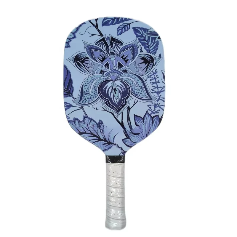 inolp-t700-carbon-fiber-pickleball-paddle-thermoformed-professional-honeycomb-blue-floral-pickleball-racket-for-women-men