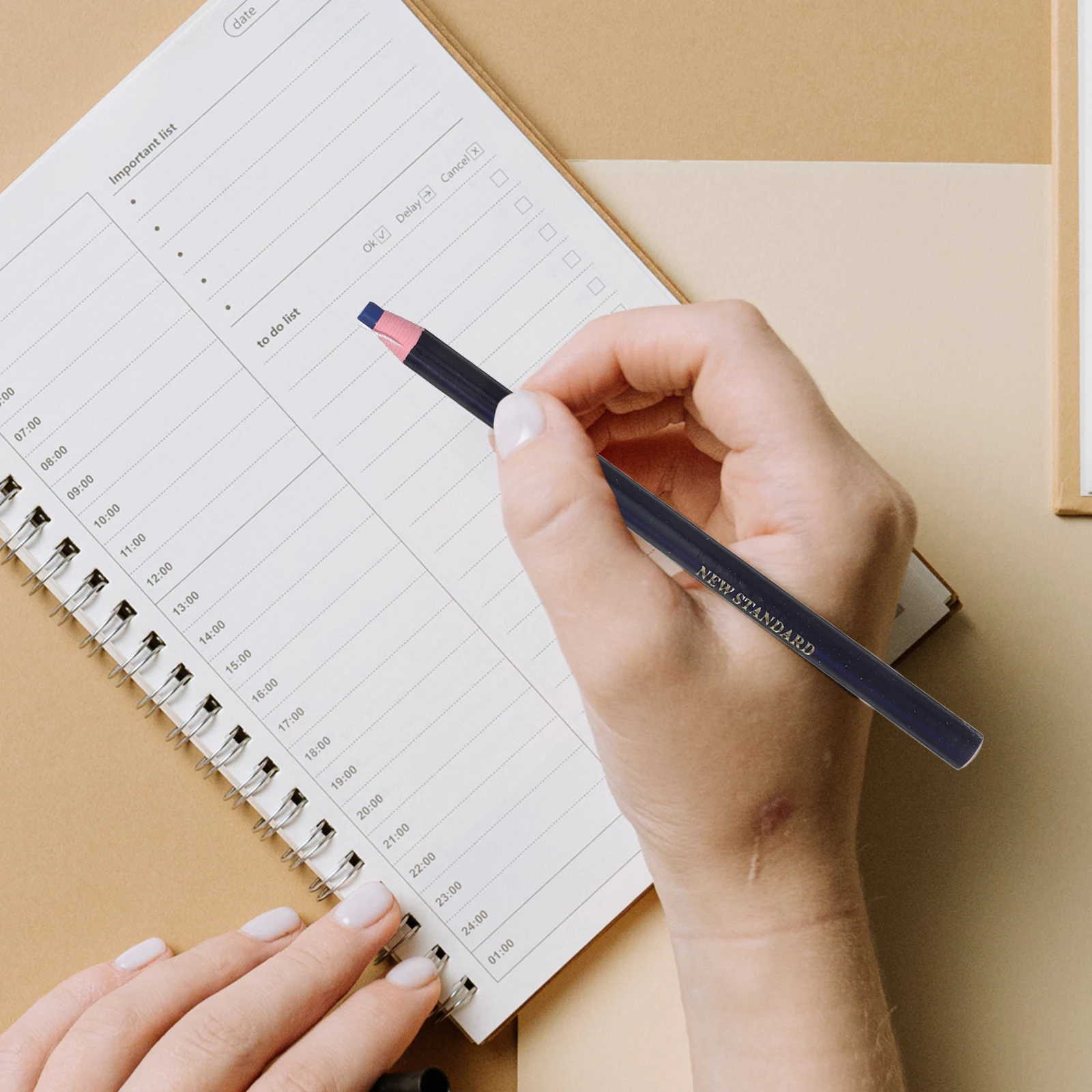 12 PCS Crayon Marker Peel off Chinagraph Pen Color Wax Fashionable Erasable Pencil