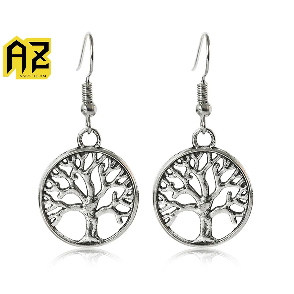 

Fashionable and Creative Tree of Life Earrings Hot Selling Retro Alloy Earrings Hip Hop Ear Studs Women Jewelry Free Shipping