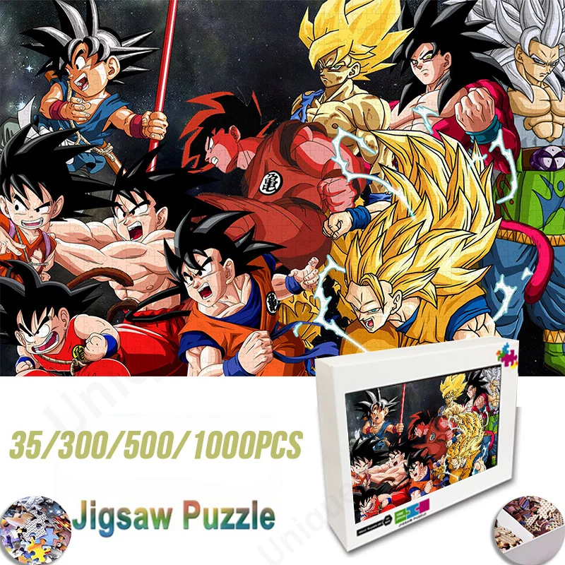 

Dragon Ball Jigsaw Puzzle Set 35/300/500/1000 Pieces Jigsaw Puzzle Educational Toy for Kids Children 's Games Christmas Gift