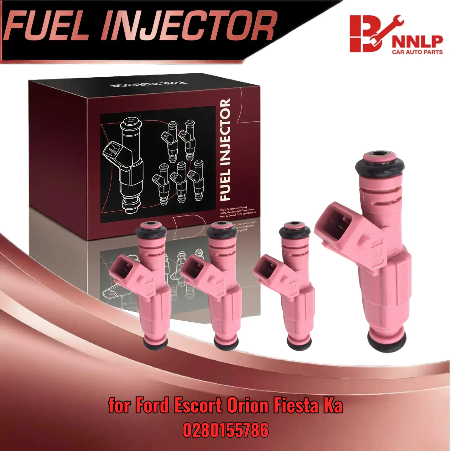 

4PCS Engine Injector For Ford Escort Orion Fiesta Ka Berlingo Xsara 106 306 Partner