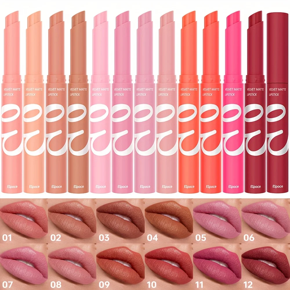 أحمر شفاه مقاوم للماء يدوم طويلاً - ملمع شفاه حريري غير لامع، رطوبة، متعدد الألوان، غير قابل للنقل، لمسة نهائية مرطبة، أحمر شفاه، ملمع شفاه