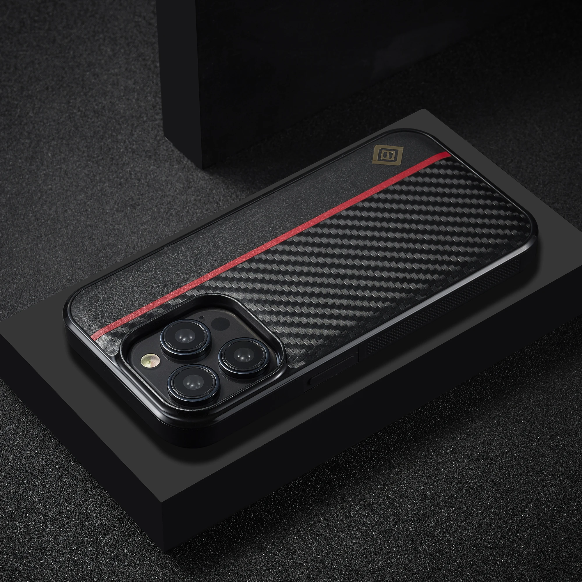 Carbon Fiber PU Leather Case For iPhone 17 16 14 15 Pro Max Air 13 11 12 Pro XR XS 8 7 Plus SE Protection Antiski Business Cover