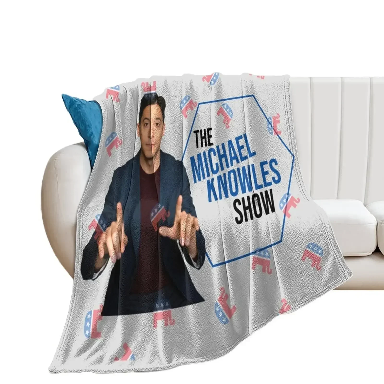 The Michael Knowles Show Full Logo Throw Blanket Picnic Soft Big Thermals For Travel christmas gifts Blankets