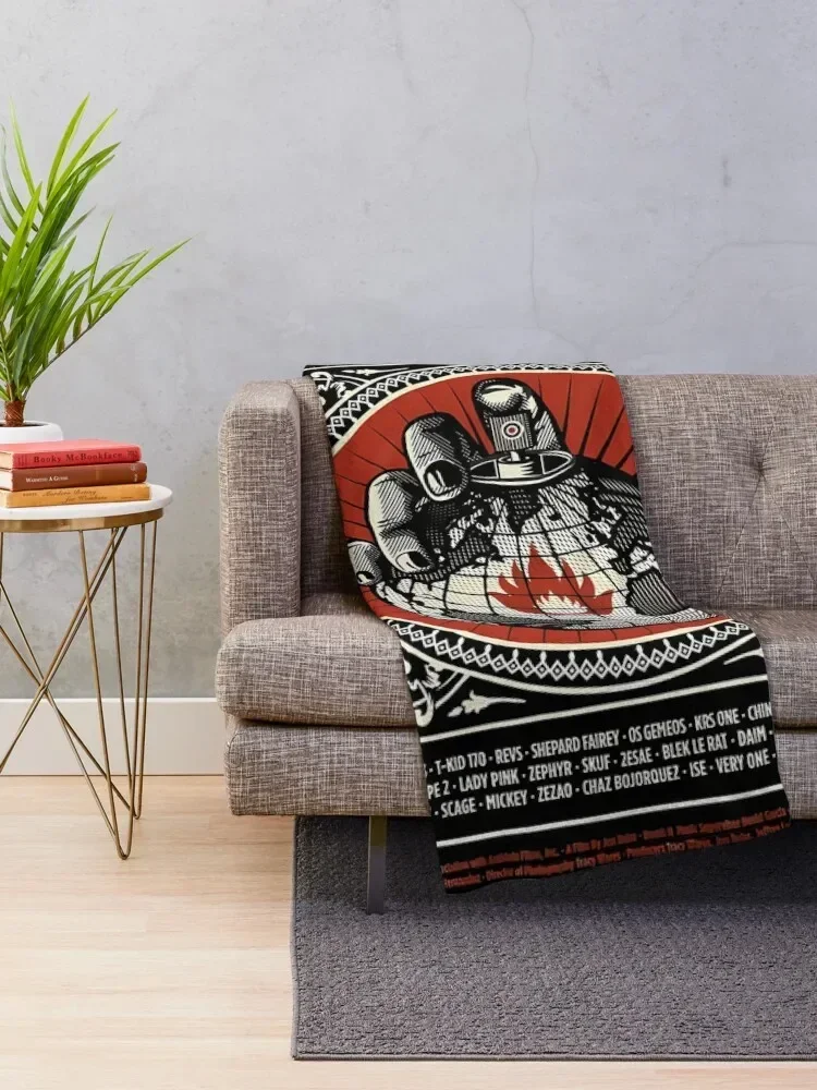 Shepard Fairey BOMB.IT Throw Blanket Soft Big Large Blankets