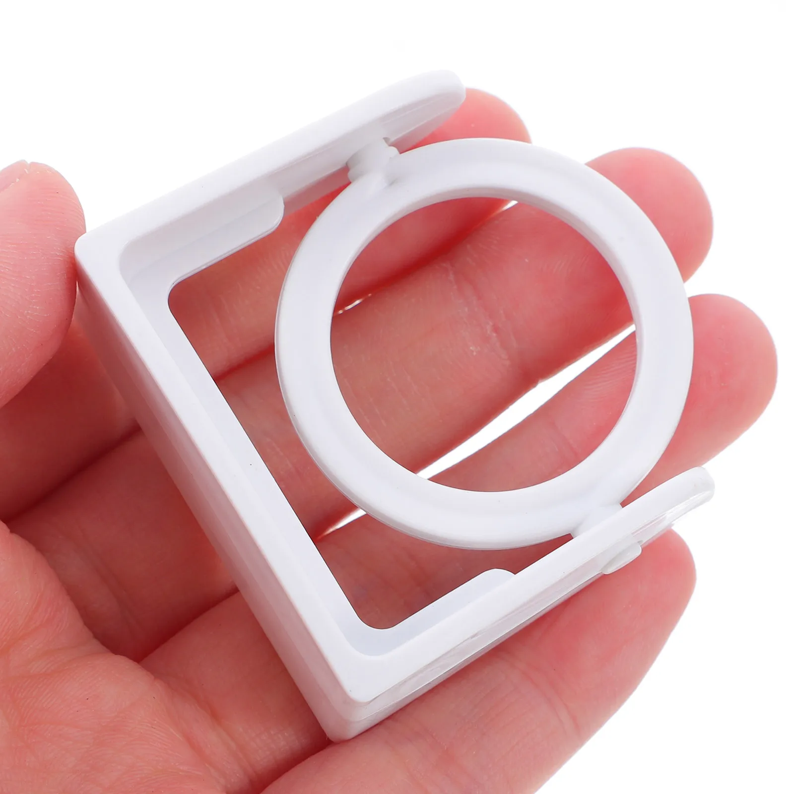 

6 Pcs Curtain Rod Drillless Hook Accessories Holder Pole Wall Brackets Tie Bathroom White