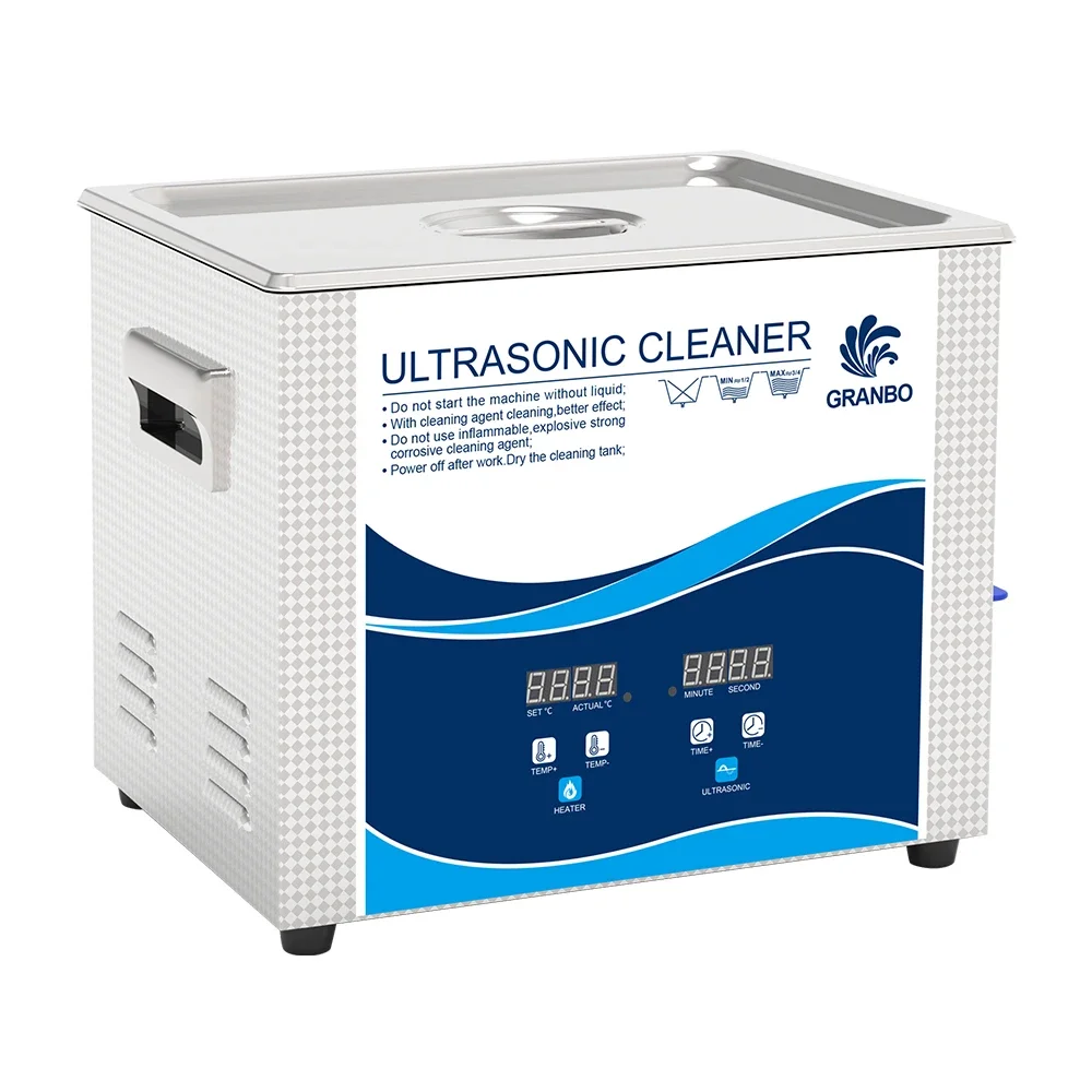 Ultrasonic Cleaner 10L 240W Degas Heater for Laboratory Test Tube Instruments Dental Surgical Tools