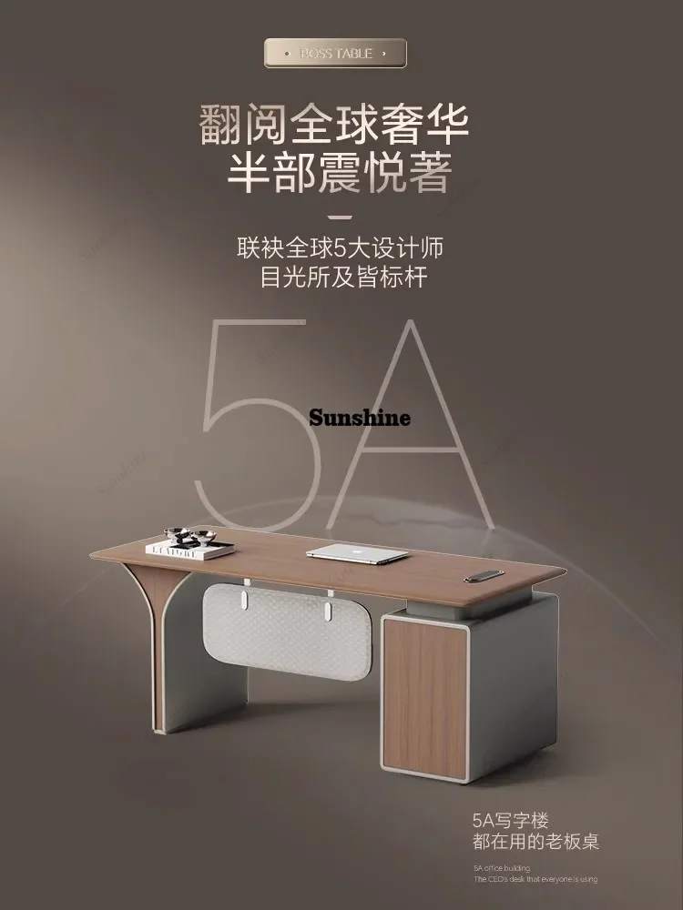 YSupervisor office, manager computer desk and chair combination, simple modern fashion boss