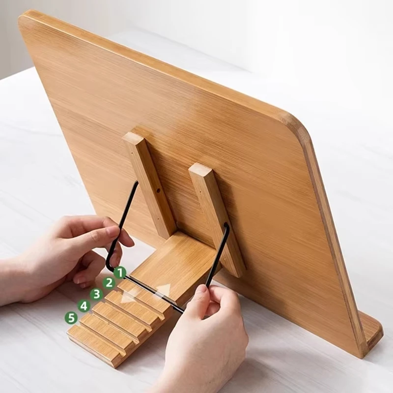 Foldable Book Stand for Home & Study - Portable Adjustable Tablet & Cookbook Holder for Reading, Studying-A51M
