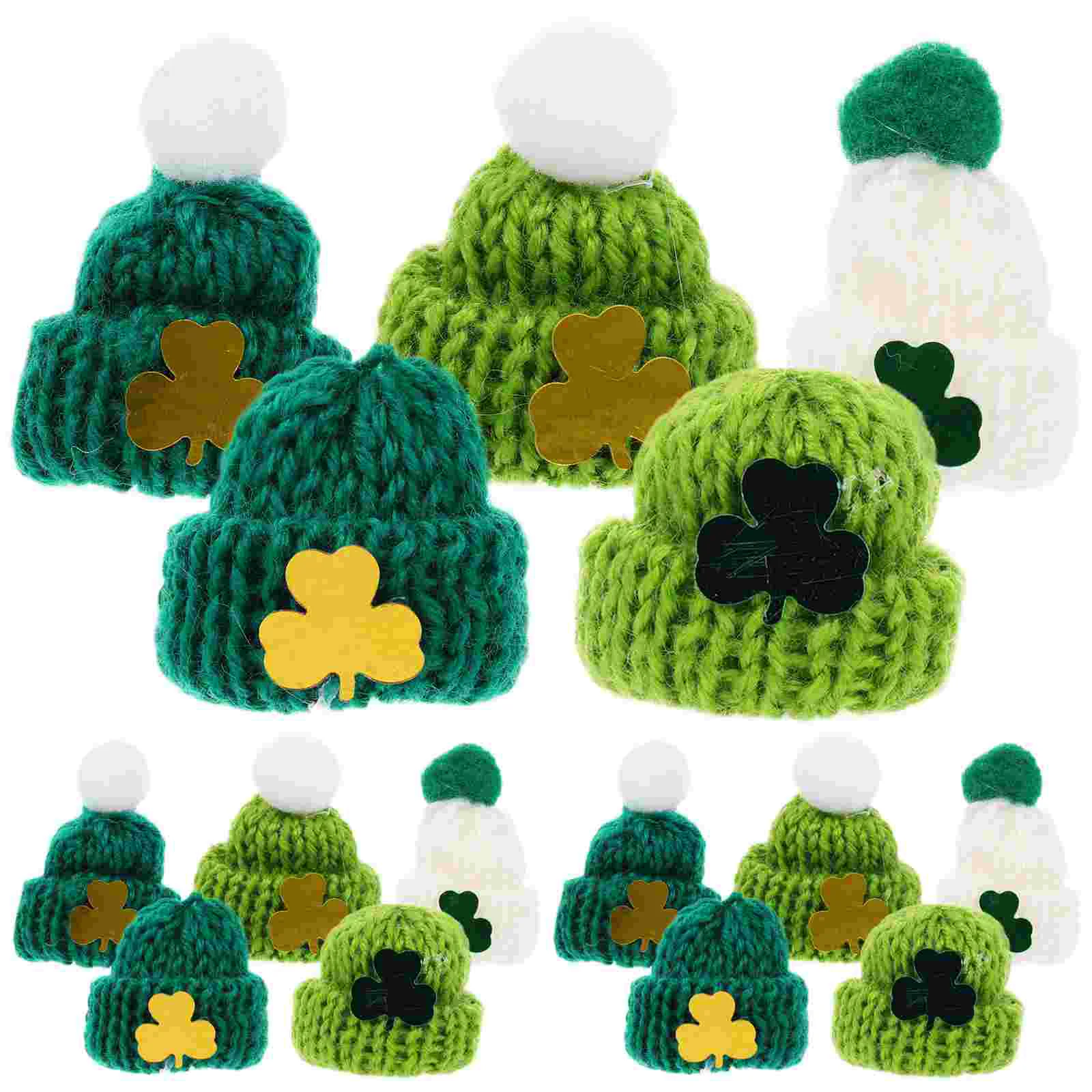 

Moss for Hanging Baskets Mini Knit Hat St Patricks Day Dress Ornaments Scarf Man Artificial Decor