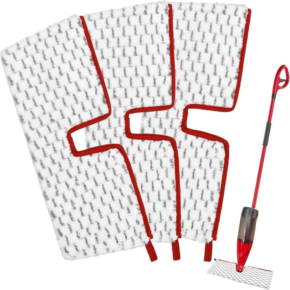 Replacement Spray Mop Pads for Vileda/O-cedar Promist MAX，Washable Flip Mop Cloths Pads for Dry Wet Floor Cleaning Accessories