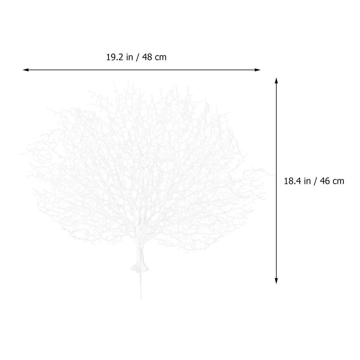 

Fish Tank Coral False Branches Decor Red Table Artificial Aquarium White Faux Decorations Bride