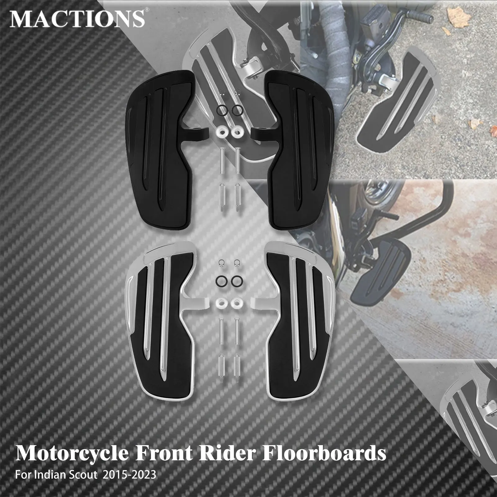 

Motorcycle Driver Foot Pegs Footrest Front Rider Widening Footboard Footpegs For Indian Scout Sixty Bobber Twenty Rogue 15-2023