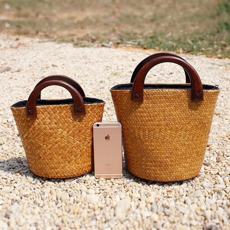 National Beach Tote Bags For Women Luxury Designer Handbags And Purses 2024 New In Vintage Bamboo To Woven Wooden Hand Wrist Bag