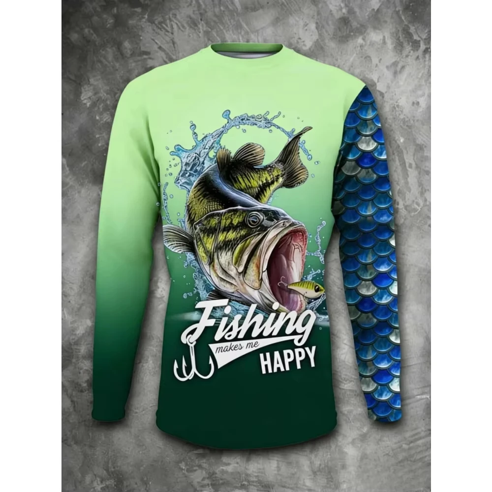 Long Sleeve Fishing Jersey Mix - огляд і ціна Kids Outdoor Wear