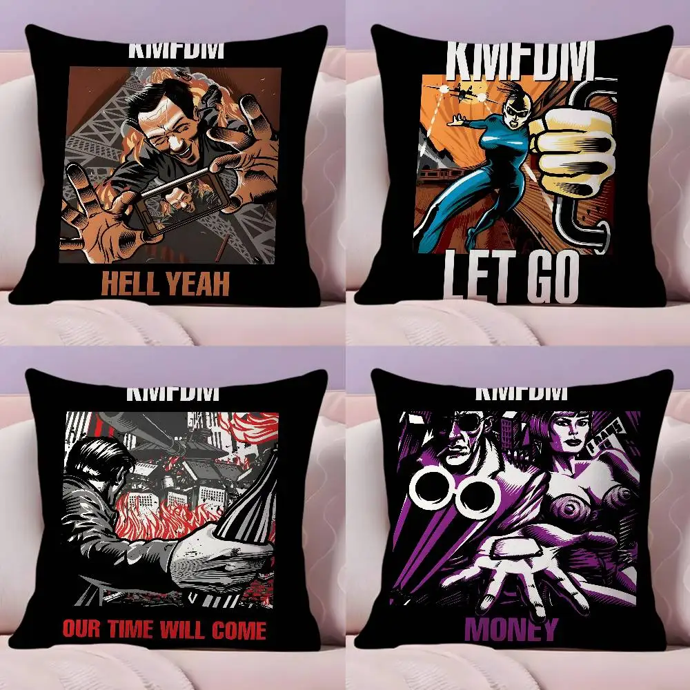 

Band K-KMFDM Pillow Case Pillowcase Ultra Soft Skin Friendly Fabric Cloud Like Comfort & Concealed Zipper