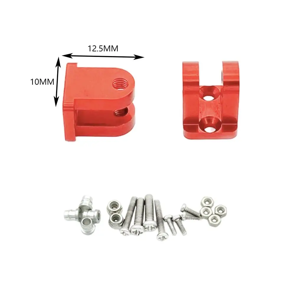 2 Pieces Metal RC Front Shock Absorber Mount Bracket Replacements for WPL D42 D12 Crawler Model Buggy DIY Parts