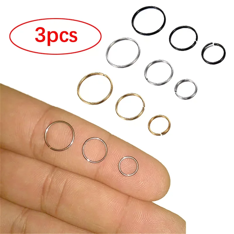 3pc Nose Ring Septum Piercing Tragus Ear Clips Ring Cartilage Tragus Helix Small Hoop Rings For Women Body Jewelry Accessories