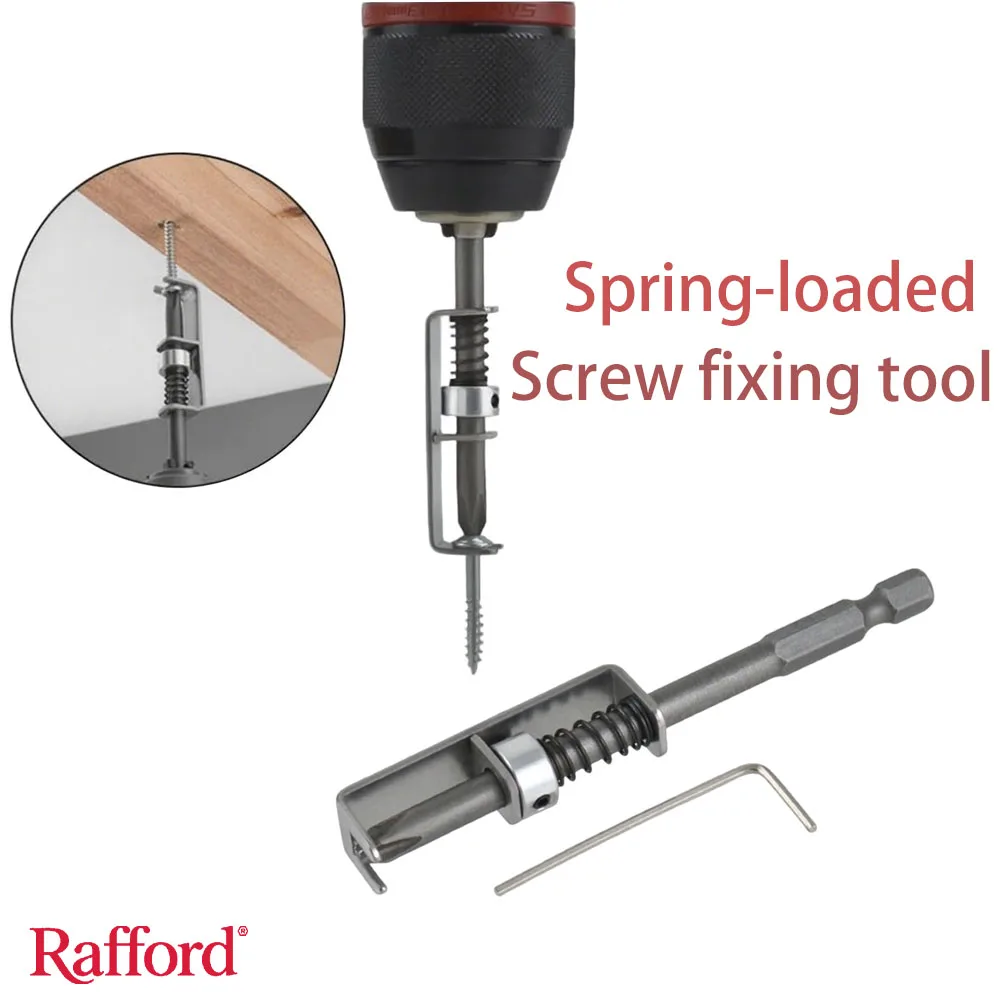

Инструмент для крепления винтов с пружиной Rafford | Держатель бит с защитой от падения для электриков и механиков | Удобно для одной руки.