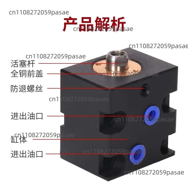 Hydraulic Cylinder Thin Oil CX-LA20/25/32/40/50 Horizontal Internal Thread JOB Square Fixture Mold Cylinder