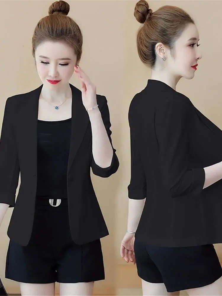 

Slim Fit ort Sve женская куртка, тонкая повседневная верхняя одежда, корейский летний новый костюм Faion Cleanfit, топ из качественной ткани