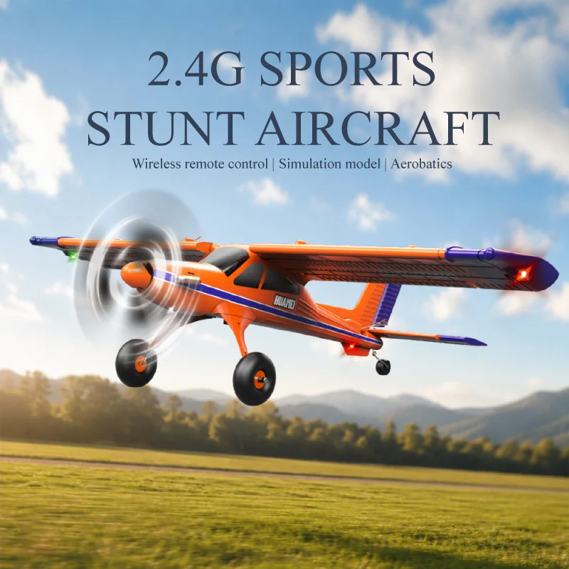 Qidi 590 Rc Airplane 2.4G Remote Control 4 Channel Brushless Led Light Stunt Glider Aircraft Outdoor Aerobatics For Adult