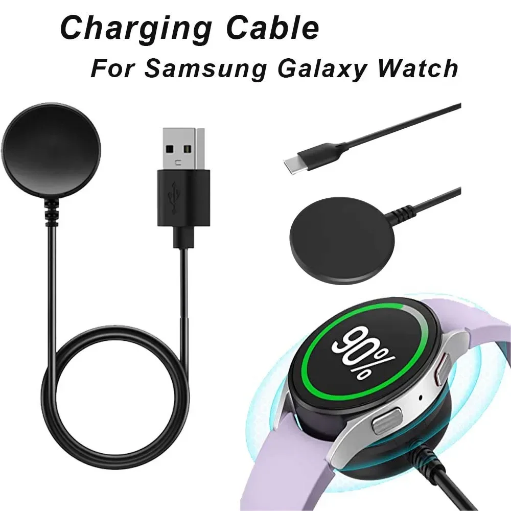 Charging Cable for Galaxy Watch 9 8 40mm 44mm Ultra/Ultra 2 47mm Wireless Portable USB Charger Dock Station