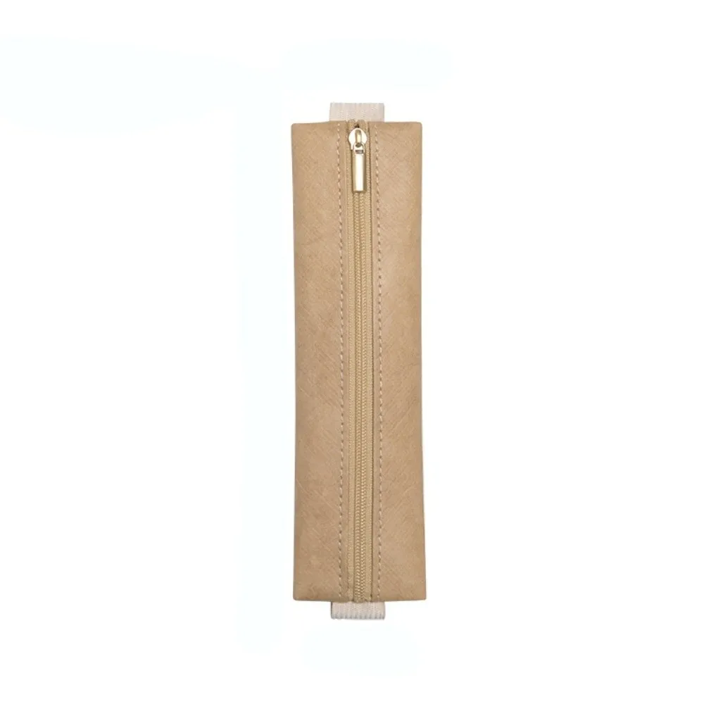 

Simple Elastic Buckle Pen Bag Tyvek Portable Pencil Case Large Capacity Pen Clip Office Meeting
