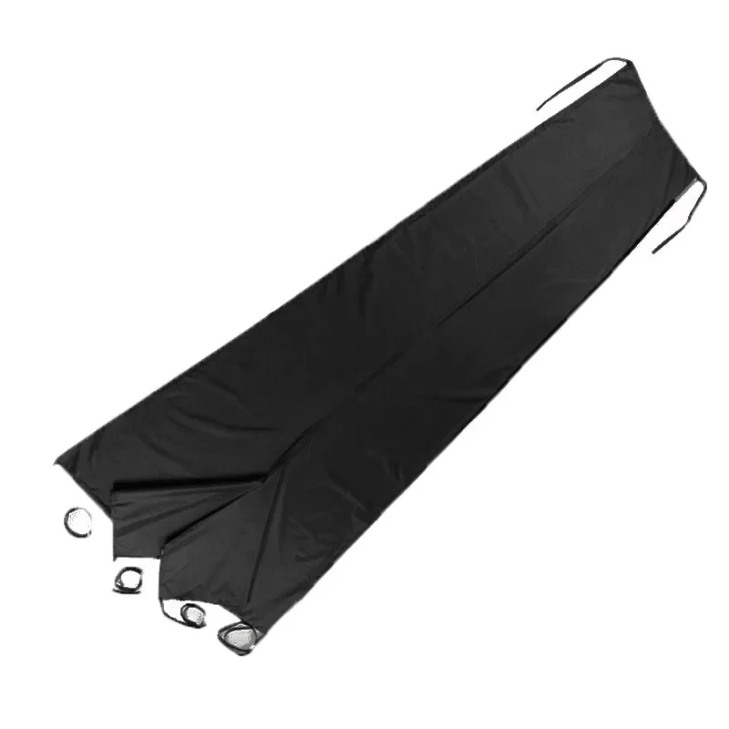 Black 210D Waterproof ,Mainsail Boom Cover, Boat Cover, Anti UV Windproof Sunshade, Sail Cover, Anti Scratch Dustproof Cover