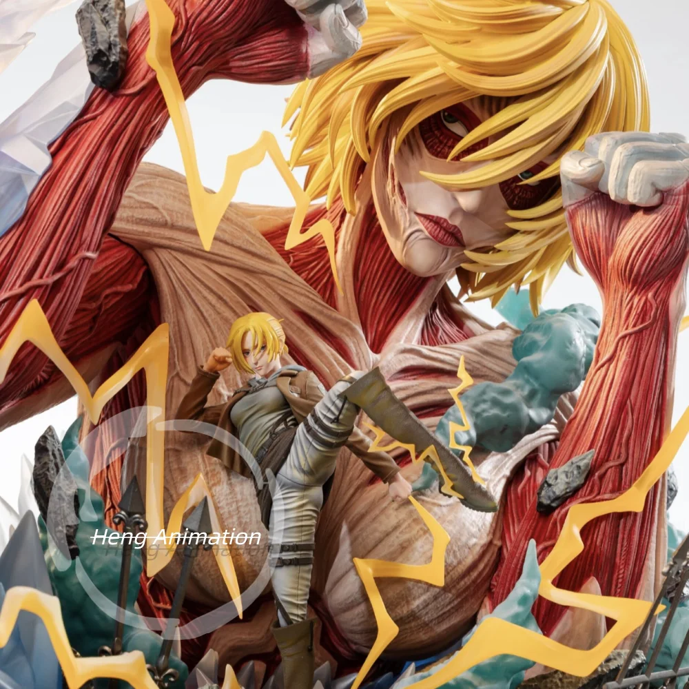 In Stock GK Freedom Attack on   Annie Leonhart & Female Titan Figure Ornament Collectible Trendy Cool Merchandise