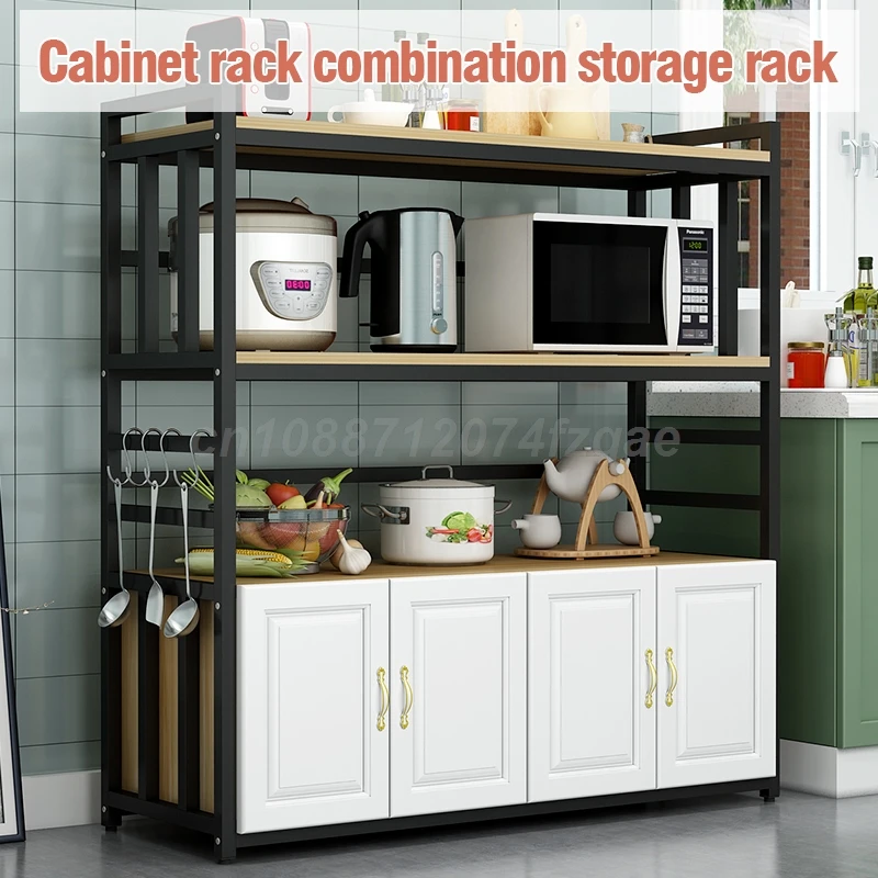 Kitchen  Islands Shelf  Storage Rack Home Organizer Cabinet Furniture With Non-slip Feet For Kitchens Complete Cabinets