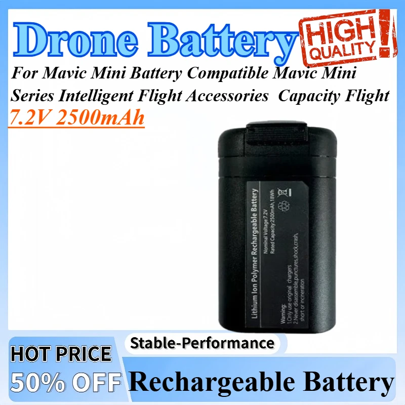 

7.2V 2500mAh For Mavic Mini Battery Compatible Mavic Mini Series Intelligent Flight Accessories Capacity Flight