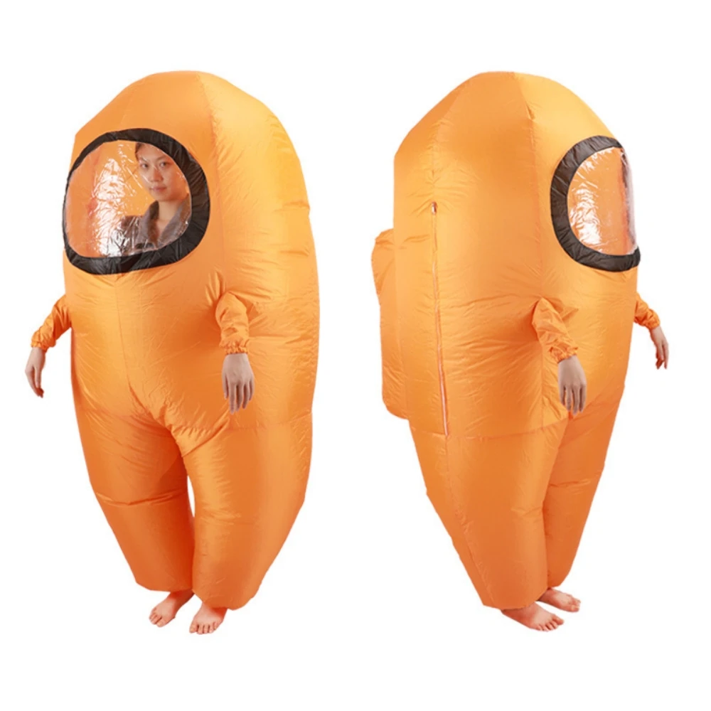 2025 Disfraz inflable de impostor para niños y adultos, divertido traje espacial de Halloween, figuras de astronauta para fanáticos del juego