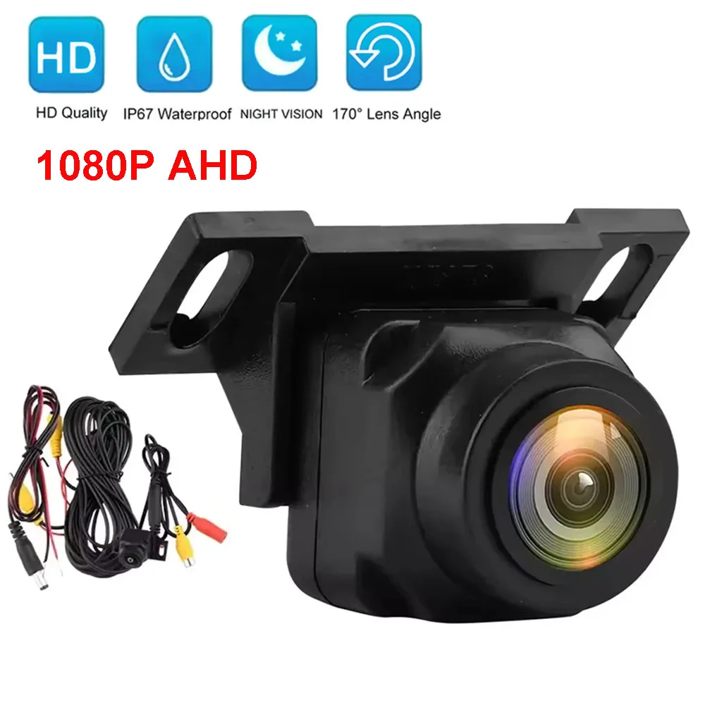 1080P Car Rear View Camera 170° Wide Angle Waterproof Night Vision Backup Camera with Anti-Interference Auto Parking Mini Cam