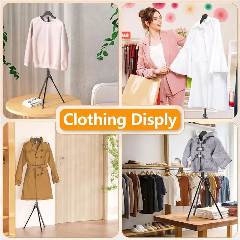 [A92P!】 For Retail Vendors Adjustable Shirt Display Stand 32-63 Inch, Foldable Clothing Display Stand Mannequin Torso