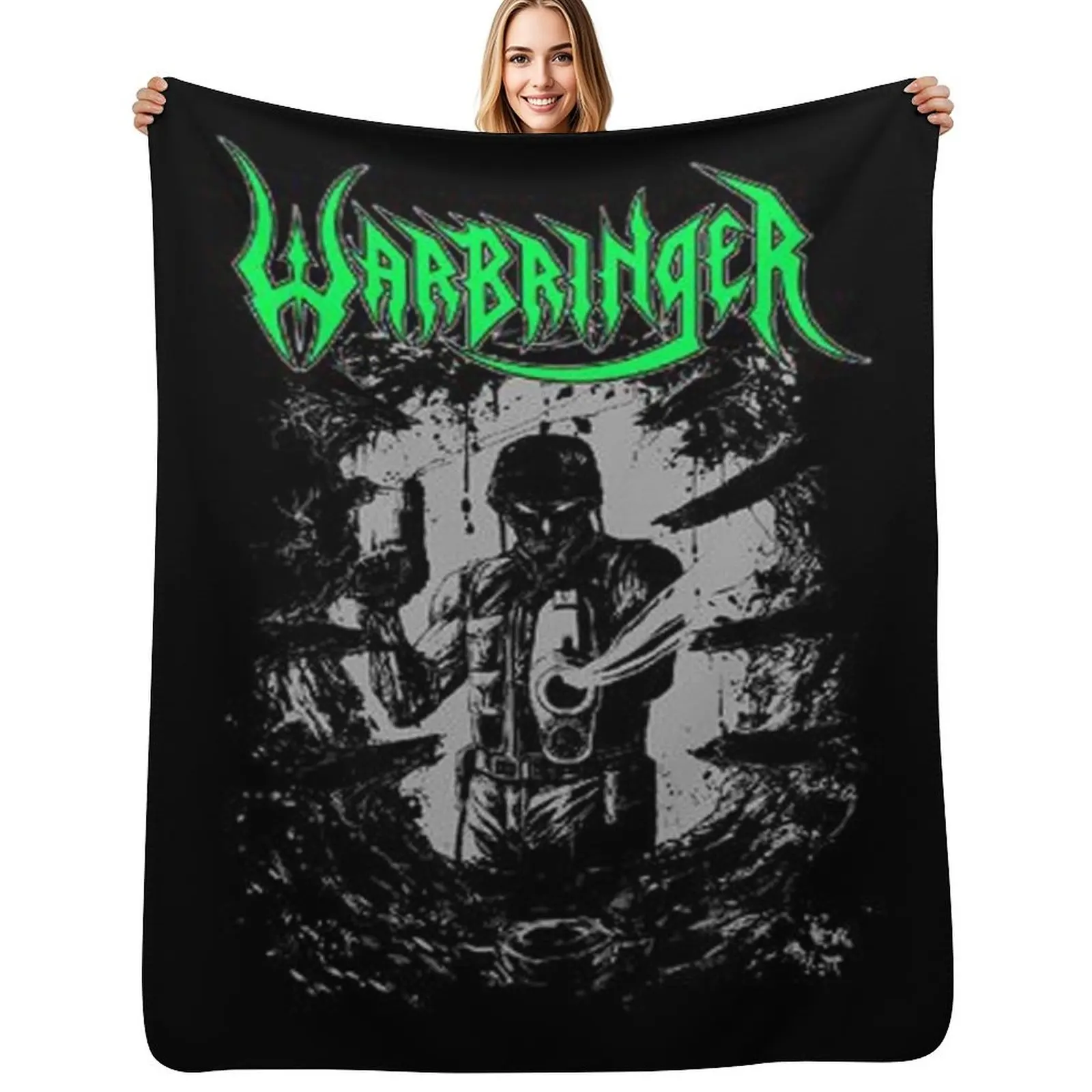 

next warbringer - logo Throw Blanket Flannel Fabric Soft Big Blankets For Sofas cosplay anime Blankets