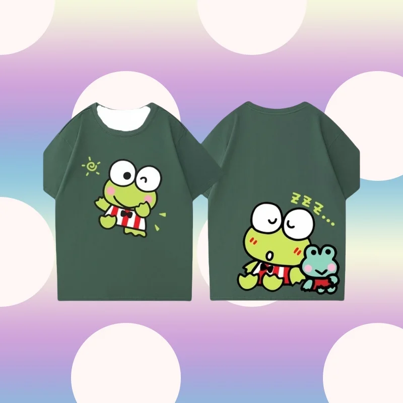 

MOTO-Летняя универсальная футболка для мальчиков и девочек, модные милые короткие рукава с 3D-принтом из мультфильма