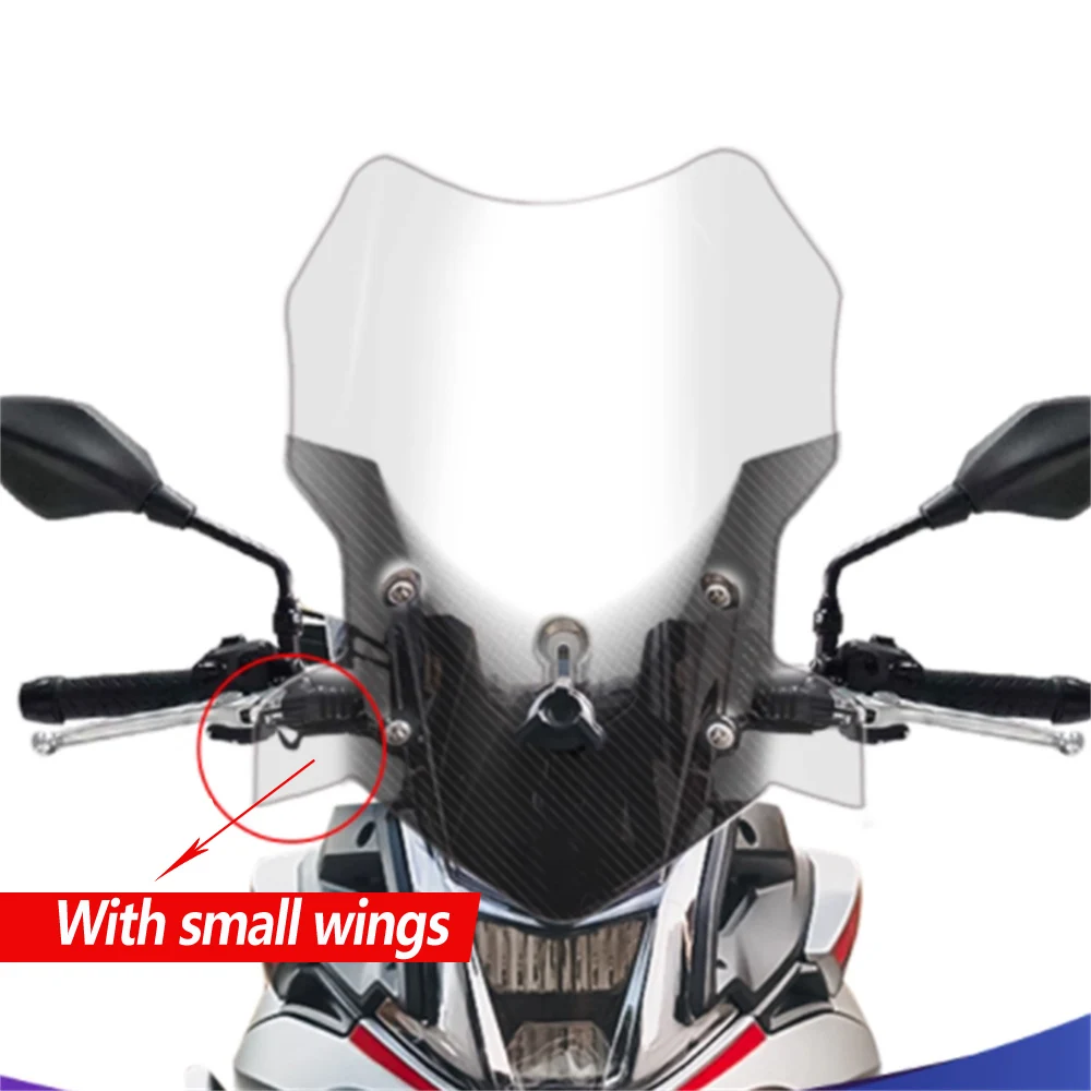 

650DS Windshield Modification For VOGE 500DS 525DS 650DS High Front Windshield Widening Chest Guard New Style with Wings
