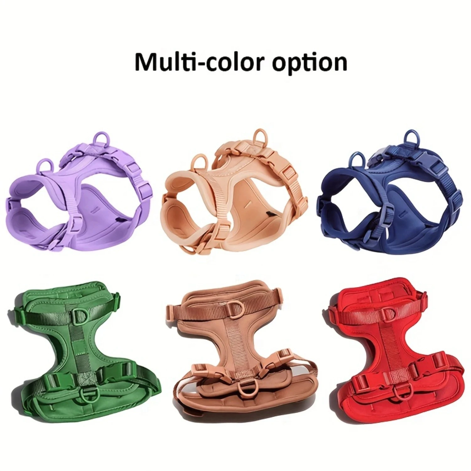 Dopamine Wid One PVC 4 Piece Dog Chest Back Strap Set Bite-Proof Waterproof Dogs Pet Chest and Back PVC Dog Leash