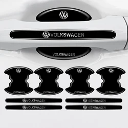 8 Stuks Tpu Auto Deur Kom Handvat Beschermer Stickers Anti-Kras Trim Strip Voor Vw Volkswagen Golf Polo Passat Tiguan Touran Jetta